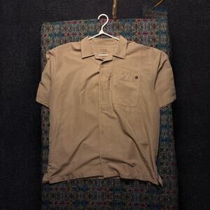 No Brand Khaki Button-Up XL